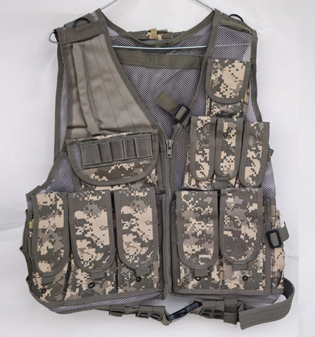 MILTEC İthal Şarjörlü Ayarlı Tactical Avcı Yelek Urban Camo