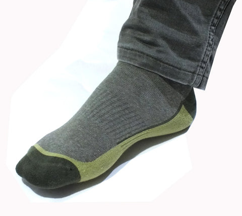 Baff dikişsiz haki gri termal çorap