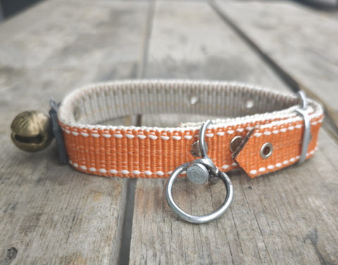 Tongurdak zilli köpek tasması 52 cm turuncu