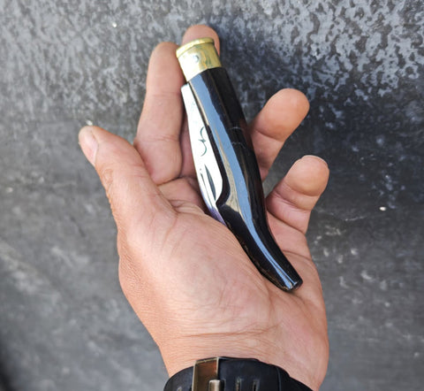 Kandemir manda boynuz saplı Tosya bıçağı bıçkısı 12 cm