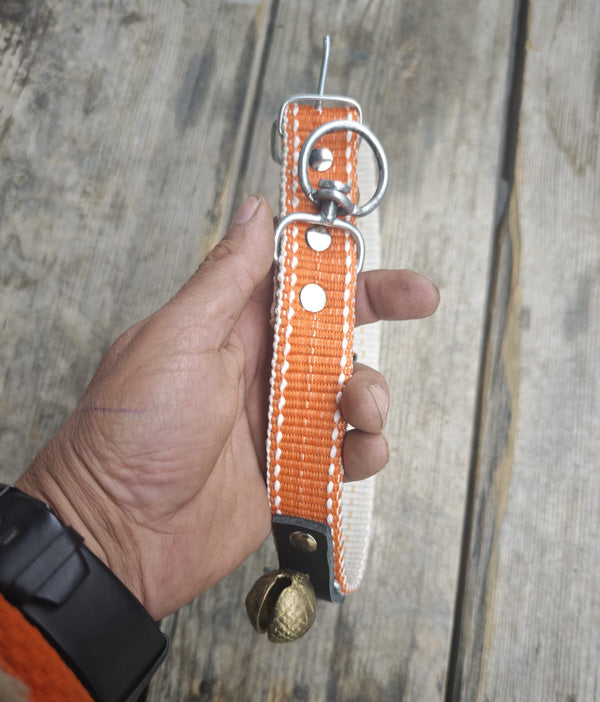 mahmutogluav av malzemeleri Tongurdak zilli köpek tasması 52 cm turuncu ürün görseli