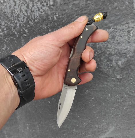 Yatağan kök ceviz kabza 10 cm kilitli çakı