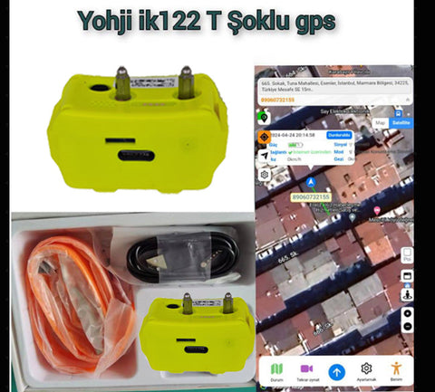 Yohji 122T şoklu gps sim kartlı köpek takip cihazı