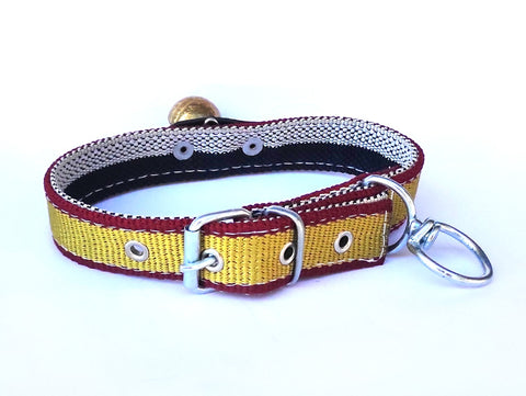 Tongurdak zilli köpek tasması 52 cm gold