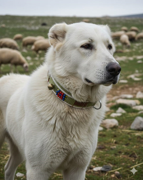 mahmutogluav av malzemeleri Boncuklu büyük çoban köpeği tasması 76 cm ürün görseli