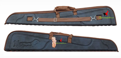 Nimrod TFK0017 lüks mavi camel deri 71-76 cm av tüfeği kılıfı