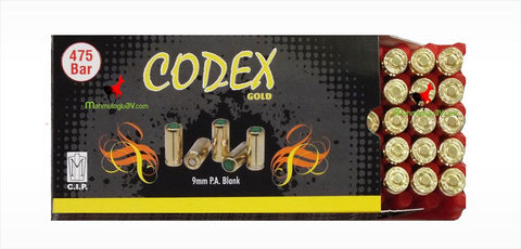 Codex gold 9 mm kurusıkı mermi 50 adet