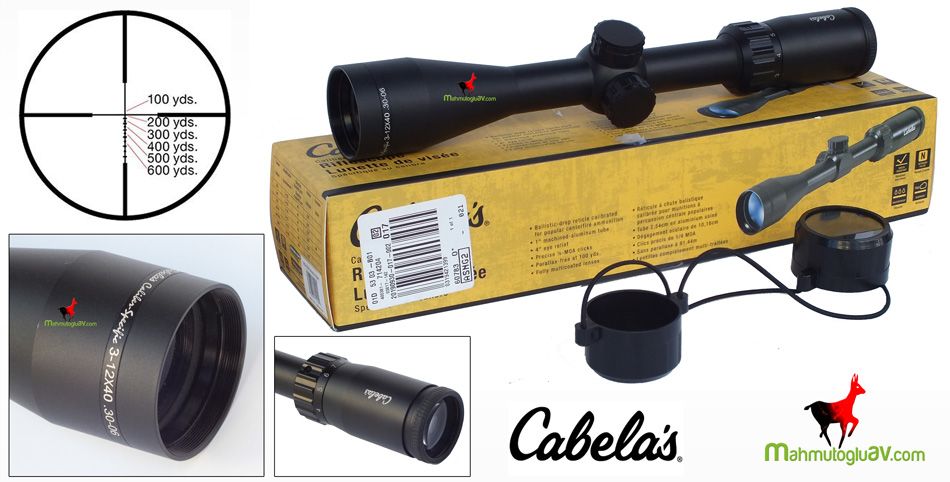 Cabelas Caliber Specific 3-12x40 dürbün