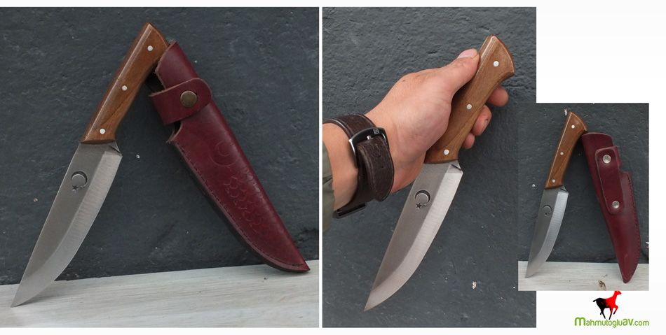 Dövme çelik el yapımı av bıçağı 28 cm