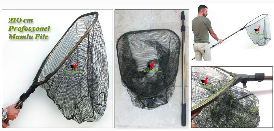 Fladen E23 pro balık kepçesi mumlu 210 cm