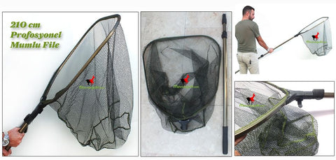 Fladen E23 pro balık kepçesi mumlu 210 cm