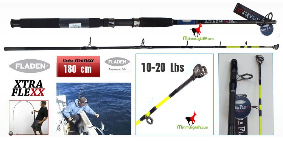 Fladen Xtra flexx 180 cm 10-20 lbs 2 parça bot kamış