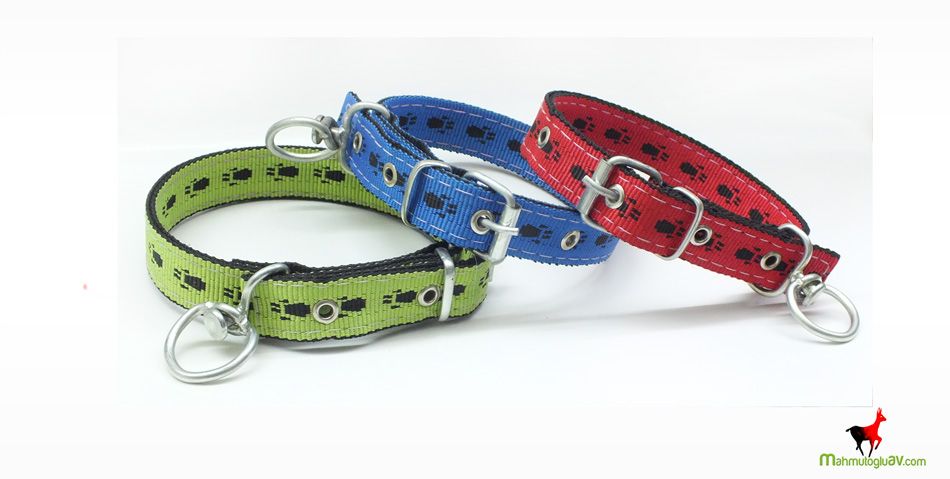 Köpek tasması patili 3 lü SET 52 cm