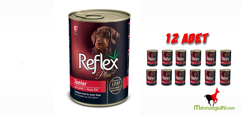 Reflex Plus Junior yavru konserve köpek maması 12 li