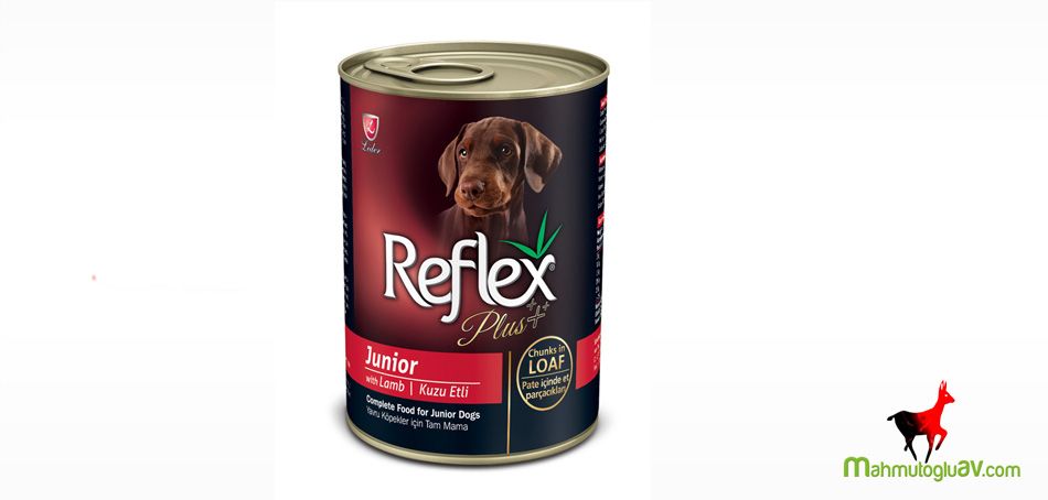 Reflex Plus Junior yavru konserve köpek maması 400 gr 6 adet