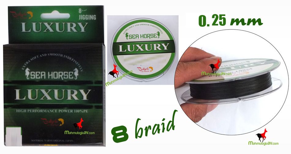 Sea Horse Luxury 8x ipek Misina 100 mt 0,25 mm