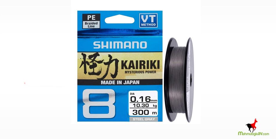 Shimano Kairiki 8X 300 M steel gray 016 İp Misina