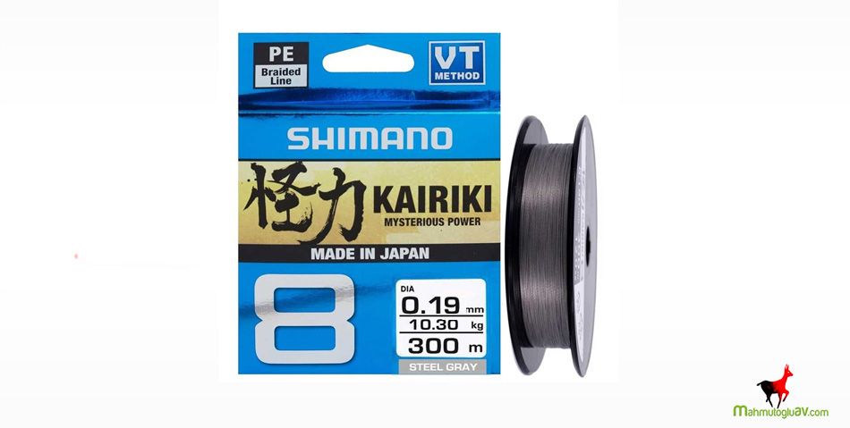 Shimano Kairiki 8X 300 M steel gray 019 İp Misina